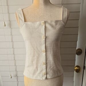 NWT J Crew Cream Top - Size XS